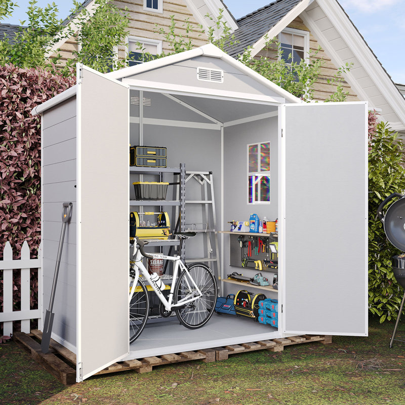 6 ft. W x 4 ft. D Resin Outdoor Storage Shed