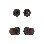 Nostalgic Warehouse Classic Rosette Entry Set with Brown Porcelain Knob