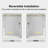 UKS05 51 in. to 55 in. x 76 in. H Frameless Sliding Shower Door in Satin Brass with 3/8 in. (10mm) Clear Glass-120905049-121327024