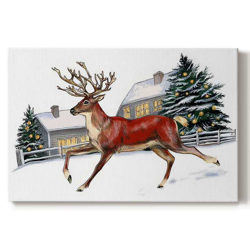 Art de vacances de Noël III - Toile tendue avec châssis - XCVII, H 32 po x l 48 po