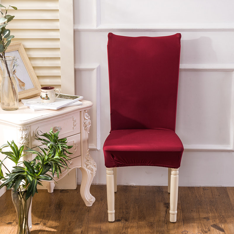 Cotton Box Cushion Armchair Slipcover, Red