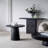 Round Side Table With Pedestal Base