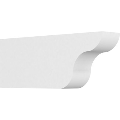 3"W x 6"H x 16"L Standard Carmel Architectural Grade PVC Rafter Tail