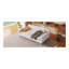 Lit de jour simple rembourré avec 4 pieds de soutien, beige