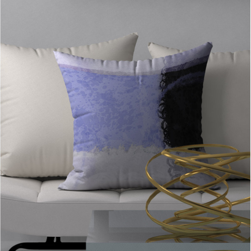 Coussin décoratif abstraite, 20 po X 20 po