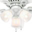 Ventilateur de plafond encastré à 5 pales de 46 po avec chaînette et ensemble d'éclairage inclus Hatherton-23681174