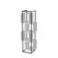 Bibliothèque industrielle moderne, panneau de particules enduit 100% mélamine et structure en métal, 20,5 x 63,0 x 15,0 pouces | Nombreuses tablettes murales au design noir et blanc | Parfait pour les solutions de rangement à la maison ou au bureau-1240424628