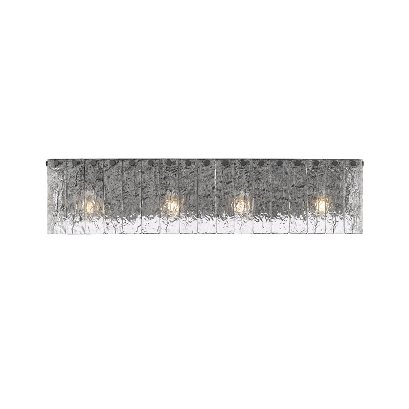 Meuble-lavabo 4 lumières Timeothy, Noir mat, Quatre lumières