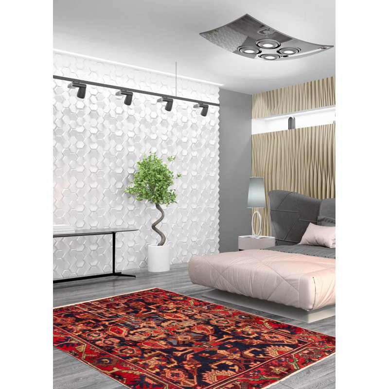 Tapis bleu marine Andelz 3 pi 7 po x 5 pi 2 po