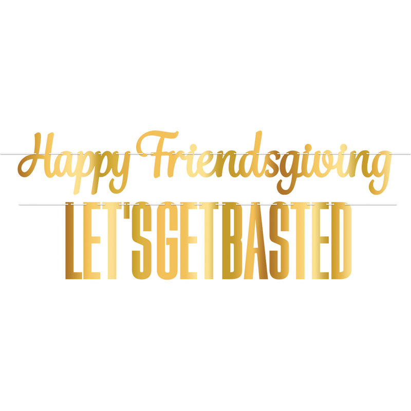 Ensemble de banderoles Foil Friendsgiving