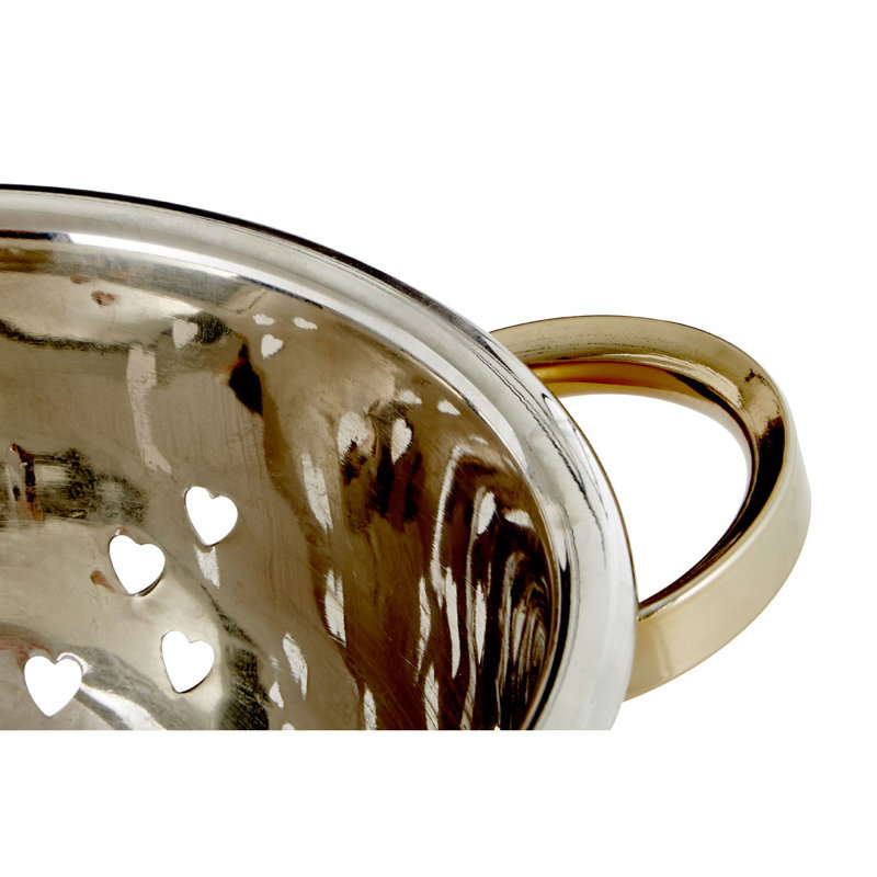Symple Stuff Stainless Steel Colander, Gold