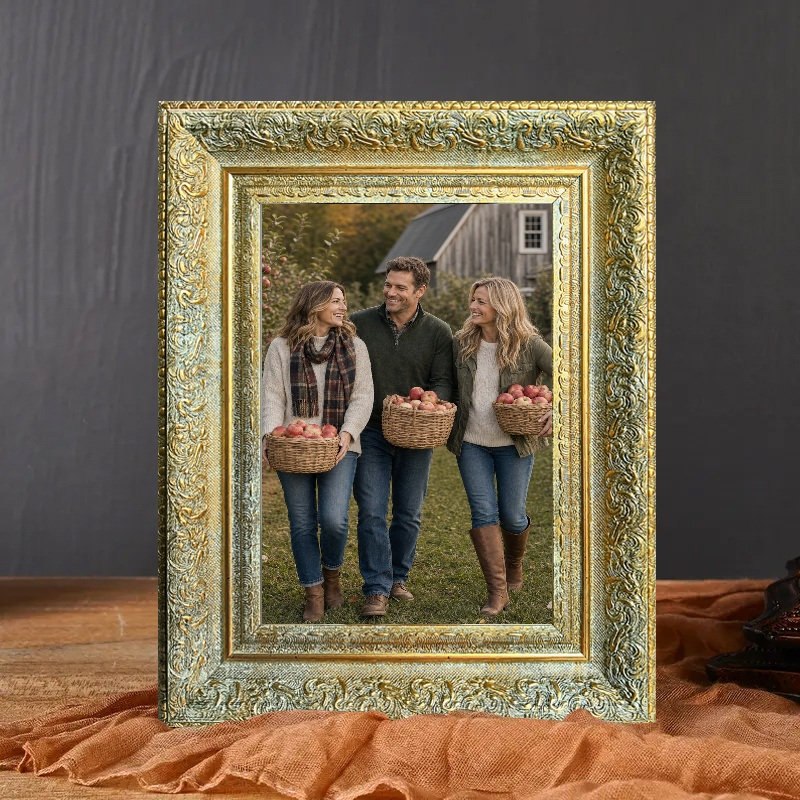 Cadre photo Gallery, Antique Gold, 3, 8" W x 10" H