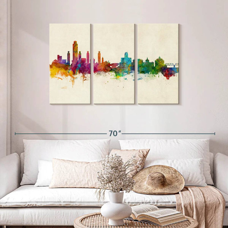 Nicci Albany, horizon de New York I, H 28 po x l 45 po