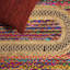 Tapis tressé à la main en coton / jute tissé à la main en rouge-1666770426