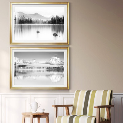 " Mountain Reflection " 2 - Pieces