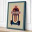 Jukebox Art Deco - Wrapped Canvas-344174925-344174928