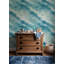 Adhésif mural nageur amovible "Swimmers Blue Water"