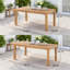 Table de salle à manger extensible en bois d'acacia