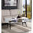 Halima White & Black Finish Coffee Table