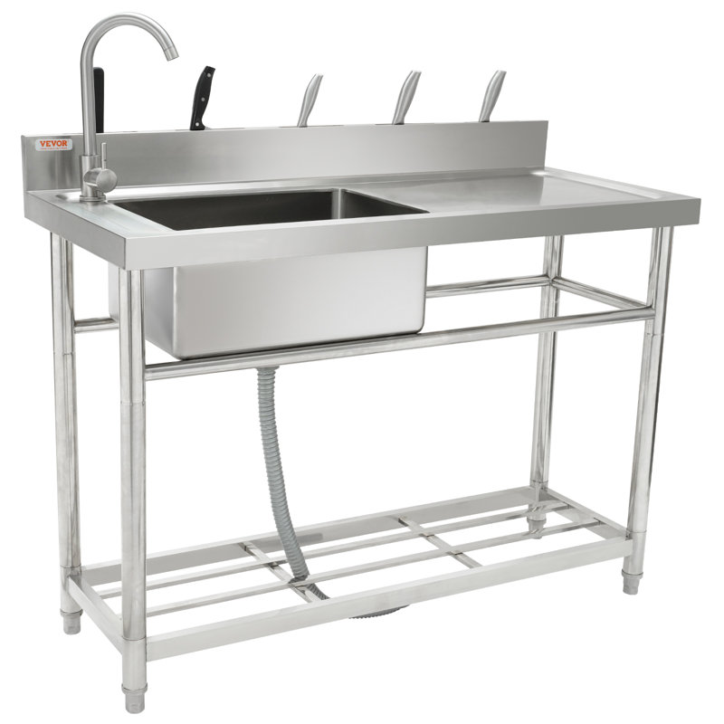 47.2" L x 19.7" W Free Standing Laundry Sink