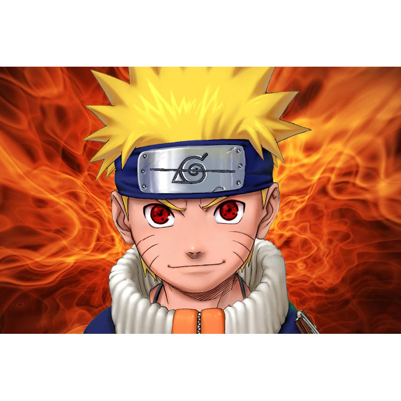 «Naruto Uzamaki Cinéma», impression sur toile Wallart, Toile tendue, H 18 po x l 24 po x P 1,5 po