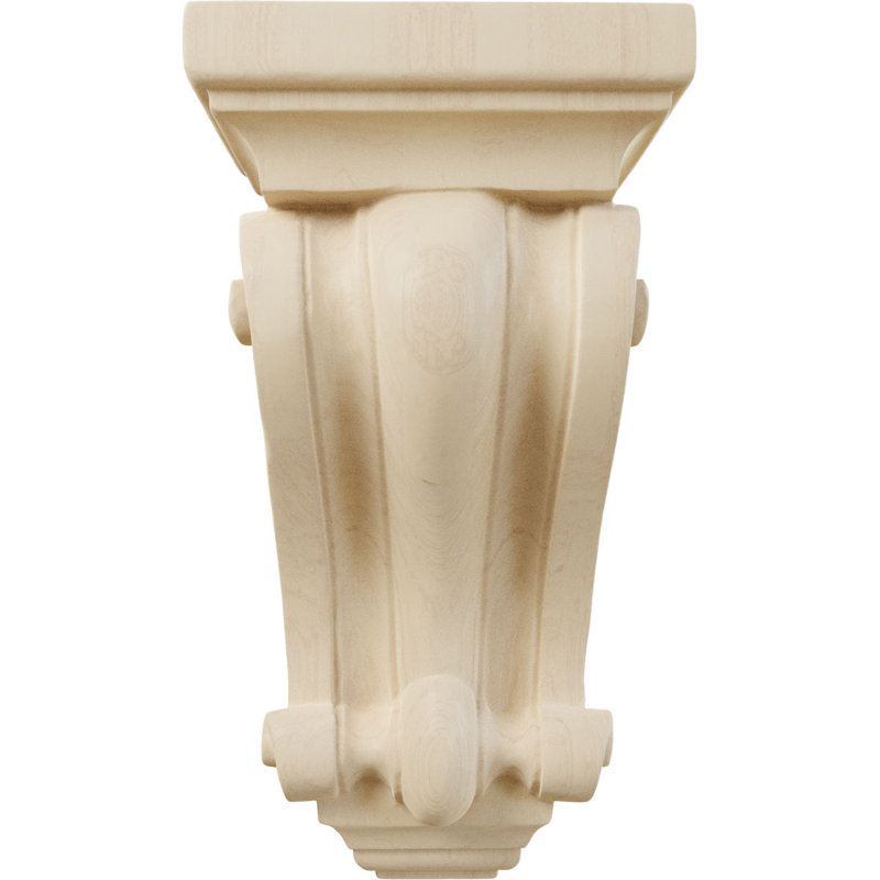 Support en bois / corbeau, Érable, H 9,5 po x l 5 po x P 3,25 po