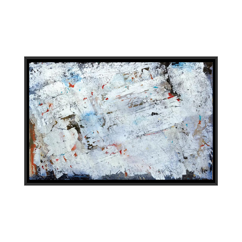 Ice Storm - Painting on Canvas, 101.6 cm H x 66.04 cm W, Black Framed