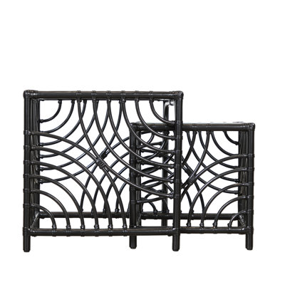 Swirl Glass Nesting End Table