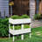 Set Of 4 Elevated Flower Vegetable Grow Planter Box