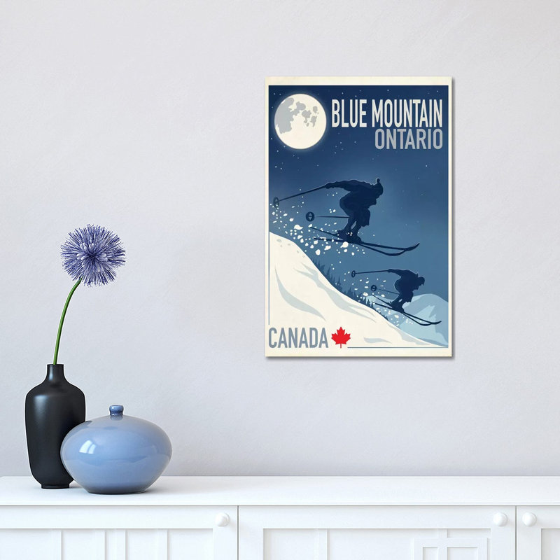 Blue Mountain I - Wrapped Canvas Print, 30.48 cm H x 45.72 cm W