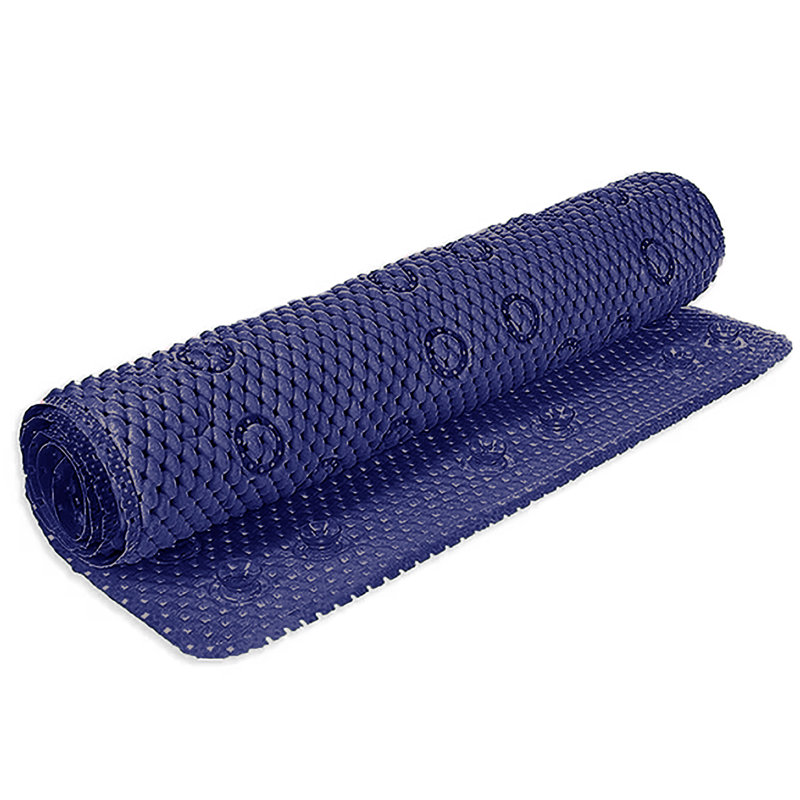 Aalasia Foam Non-Slip Shower Mat, Navy Blue