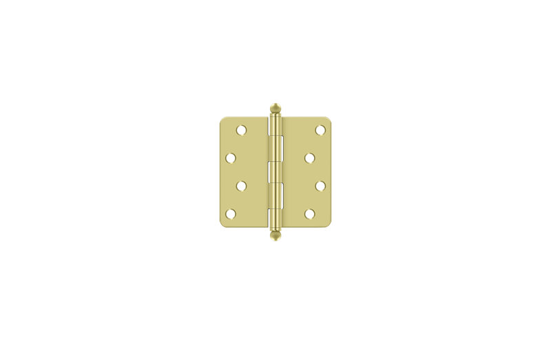 Steel Hinge, Polished Brass