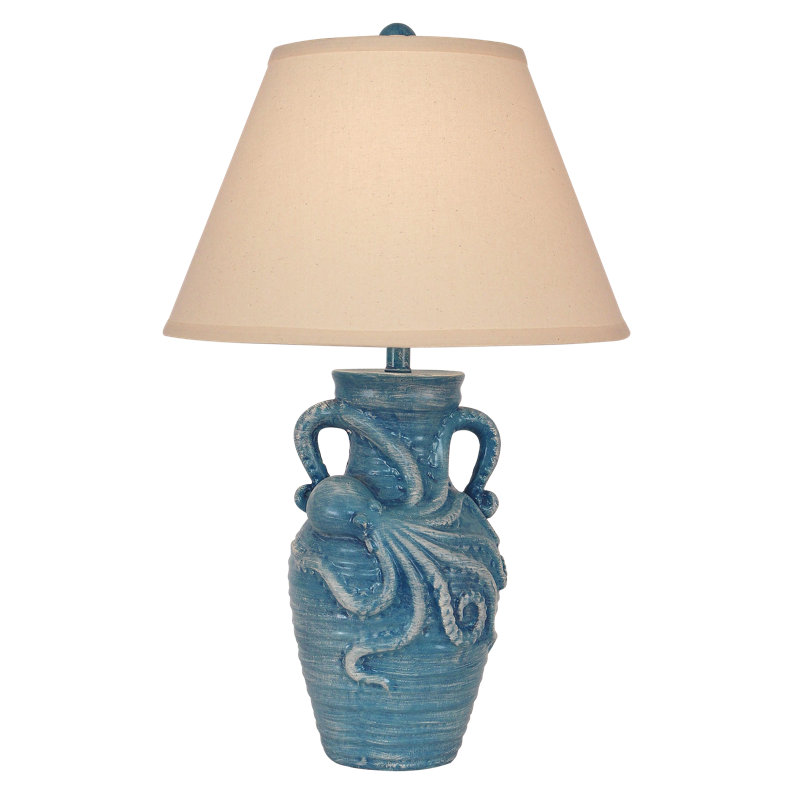 Jantz Ceramic Table Lamp, Deep Sea