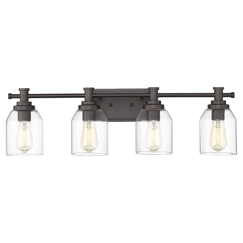 Zeveren 4 - Light Dimmable Vanity Light, Rubbed Bronze