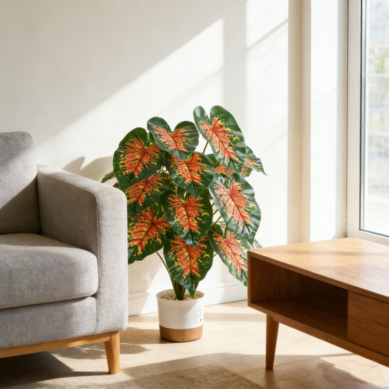 23-27 po de haut palmier artificiel avec plante artificielle