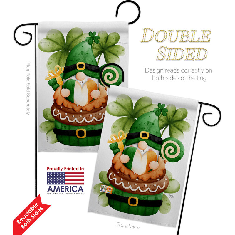 Double Sided 18.5'' H x 13'' W Polyester Garden Flag