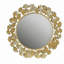 Miroir mural rond doré 30,5 po