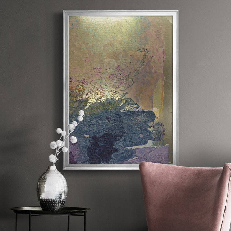 «Monet's Landscape I», reproduction d'art sur toile, Argent, H 24,5 po x l 18,5 po x P 1 po