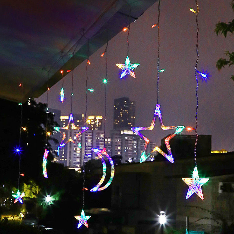 Hannie 2 - Bulb 138'' Plug-in LED Curtain String Light, Colour
