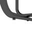 Chaise d'appoint capitonnée en similicuir