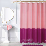 kate spade new york Scrub A Dub Dub Shower Curtain, 72 in x 72 in, Pink Shower Curtain