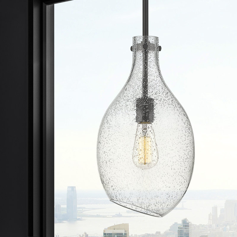 Kenia 1 - Light Single Pendant, No Bulb Included, Matte Black, Seedy