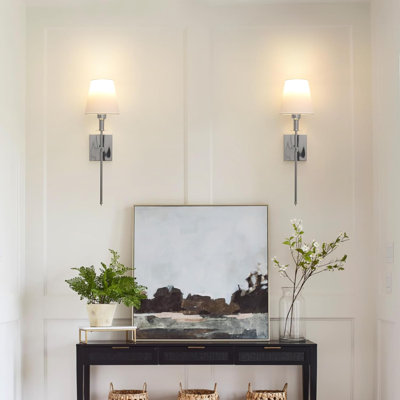 Wall Light Battery Operated Sconce Set of 2,not Hardwired Fixture,Battery Powered Wall Sconce
