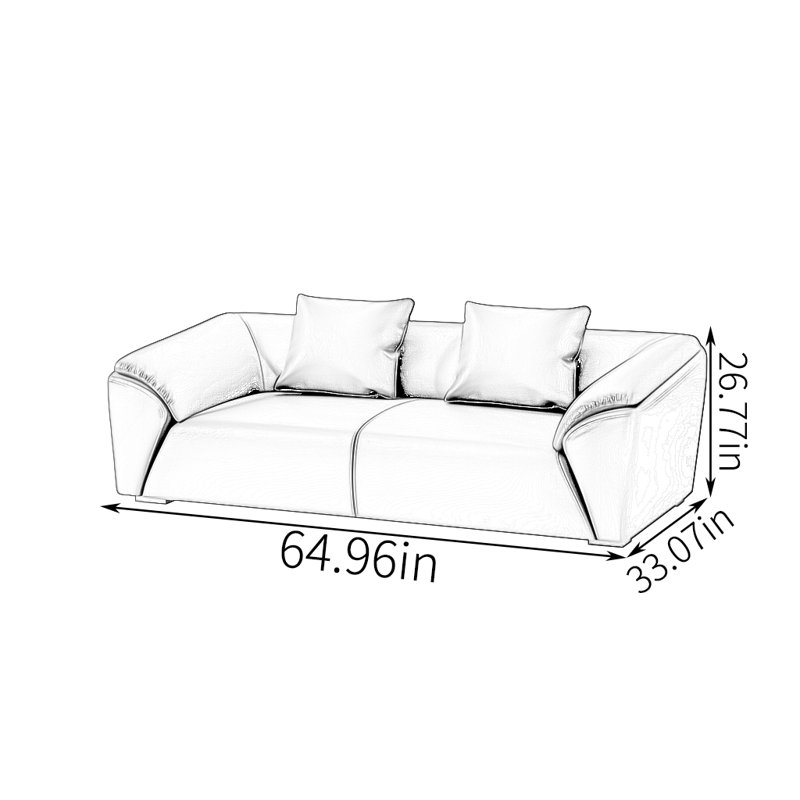Norwalk, 26.77" H x 64.96" W x 33.07" D