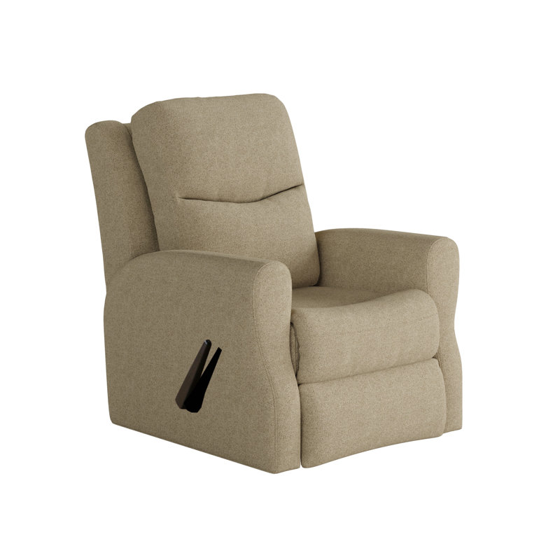 Fauteuil inclinable et pivotant Fame, Polyester brun clair