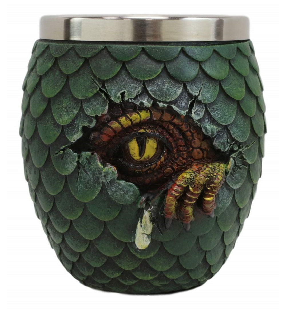 Juman Medieval Khaleesi's Dragon Colorful Scale Egg Coffee Mug (Set of 2) Trinx