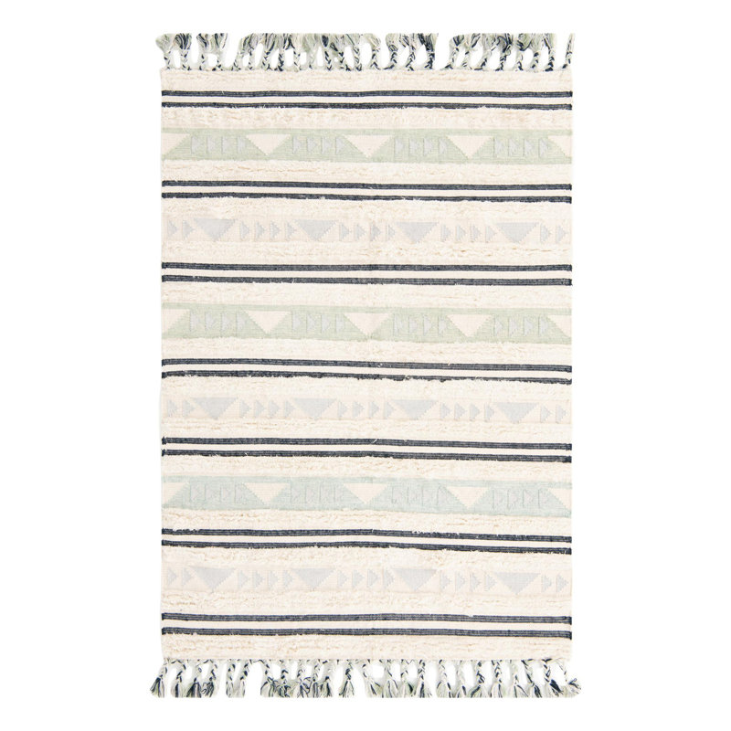 Performance Wool Geometric Indoor Rug, Rectangle 6'1" x 9'