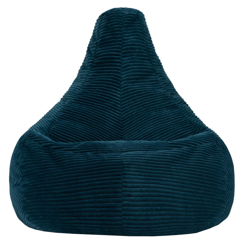 Bean Bag Bazaar Dalton Corduroy XL Recliner Bean Bag, Green