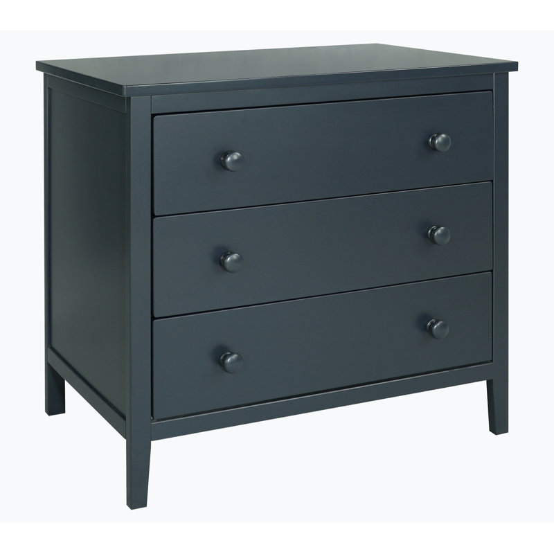 Commode 3 tiroirs, Bleu marine