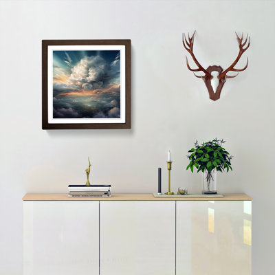 Cloudy Sky Digital Art No.5 - Framed Print